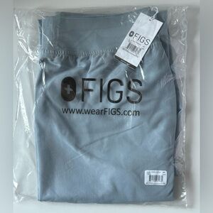 Figs Women's High Waisted Livingston Scrub Pants Dusty Blue Size MP New